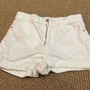 Girls white jean shorts